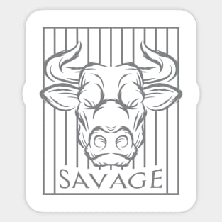 Savage Bulls Sticker